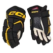 Eishockeyhandschuhe CCM JetSpeed FT680 Black/Sunflower Junior 12 Zoll