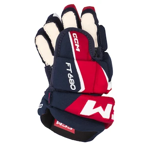 Eishockeyhandschuhe CCM JetSpeed FT680 Navy/Red/White Junior