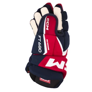 Eishockeyhandschuhe CCM JetSpeed FT680 Navy/Red/White Senior 15 Zoll