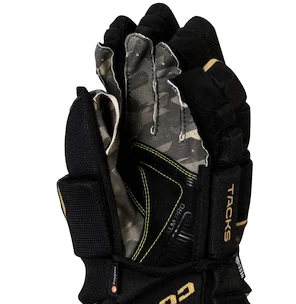 Eishockeyhandschuhe CCM Tacks AS-V PRO black/gold Junior