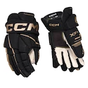 Eishockeyhandschuhe CCM Tacks XF 80 Black/Gold Junior 10 Zoll