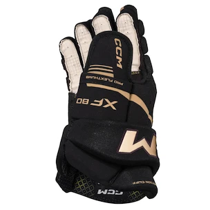 Eishockeyhandschuhe CCM Tacks XF 80 Black/Gold Junior