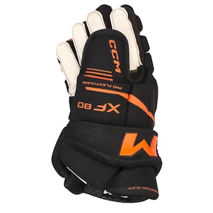 Eishockeyhandschuhe CCM Tacks XF 80 Black/Orange Junior