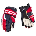 Eishockeyhandschuhe CCM Tacks XF Navy/Red/White Junior 12 Zoll