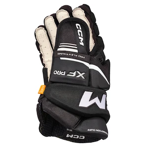 Eishockeyhandschuhe CCM Tacks XF PRO Black/White Senior