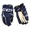 Eishockeyhandschuhe CCM Tacks XF PRO Navy/White Junior 12 Zoll