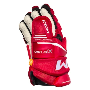 Eishockeyhandschuhe CCM Tacks XF PRO Red/White Senior