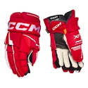 Eishockeyhandschuhe CCM Tacks XF Red/White Junior 10 Zoll