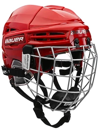 Eishockeyhelm Bauer RE-AKT 100 Combo Red Bambini (Youth)