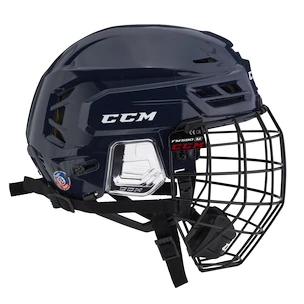 Eishockeyhelm CCM Tacks 210 Combo Dark Blue Senior