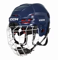 Eishockeyhelm CCM Tacks 70 Combo Navy Bambini (Youth)