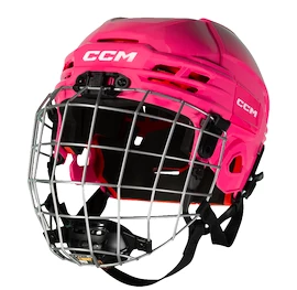 Eishockeyhelm CCM Tacks 70 Combo Pink Junior