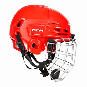 Eishockeyhelm CCM Tacks 70 Combo Red Bambini (Youth)