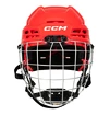 Eishockeyhelm CCM Tacks 70 Combo Red Junior