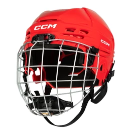 Eishockeyhelm CCM Tacks 70 Combo Red Junior