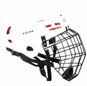 Eishockeyhelm CCM Tacks 70 Combo White  Senior