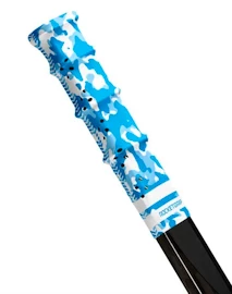 Ende des Hockeyschlägers RocketGrip Hole Camo Grip Blue