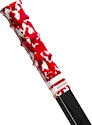 Ende des Hockeyschlägers RocketGrip  Hole Camo Grip Red