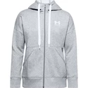 Frauen Under Armour Rival Fleece FZ Hoodie grau