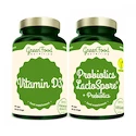 GreenFood  Duopack Probiotics Lactospore® + Prebiotics 60 caps + Vitamin D3 60 caps