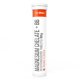 GymBeam Magnesium chelate + B6 effervescent orange 20 tabs