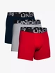 Herren Boxer Shorts Under Armour  Charged Cotton 6in 3 Pack-RED