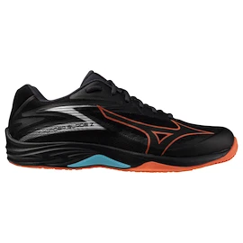 Herren Hallenschuhe Mizuno Thunder Blade Z Black/Neon Flame