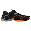 Herren Hallenschuhe Mizuno  Wave Lightning Z8 Black/Neon Flame