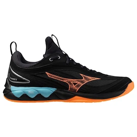 Herren Hallenschuhe Mizuno Wave LUMINOUS 3 Black/Neon Flame