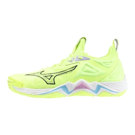 Herren Hallenschuhe Mizuno Wave Momentum 3 Neo Lime/Black/Splish Splash