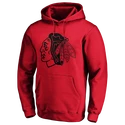 Herren Hoodie adidas  Mono Core Graphic NHL Chicago Blackhawks SR