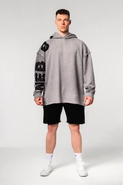 Herren Hoodie Nebbia Washed-off Oversized Pullover Hoodie NO BS Light Grey