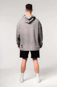 Herren Hoodie Nebbia  Washed-off Oversized Pullover Hoodie NO BS Light Grey