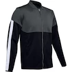 Herren Hoodie Under Armour  Athlete Recovery Knit Warm Up Top grey