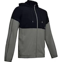 Herren Hoodie Under Armour  Athlete Recovery Woven Warm Up Top green