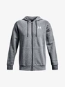 Herren Hoodie Under Armour  Essential Fleece FZ Hood-GRY