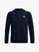 Herren Hoodie Under Armour  Essential Fleece FZ Hood-NVY