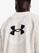 Herren Hoodie Under Armour  Essential Heritge Flc Crw-WHT