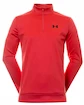 Herren Hoodie Under Armour  Fleece 1/4 Zip-RED