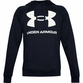 Herren Hoodie Under Armour Rival Fleece Big Logo HD dark blue