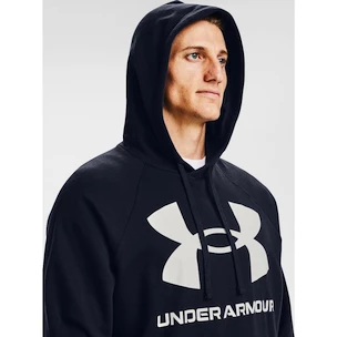 Herren Hoodie Under Armour  Rival Fleece Big Logo HD dark blue SMT