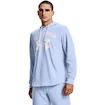 Herren Hoodie Under Armour  RIVAL TERRY BIG LOGO HD Isotope Blue