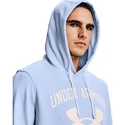 Herren Hoodie Under Armour  RIVAL TERRY BIG LOGO HD Isotope Blue