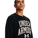 Herren Hoodie Under Armour  RIVAL TERRY CREW-BLK