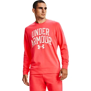 Herren Hoodie Under Armour  RIVAL TERRY CREW-RED M