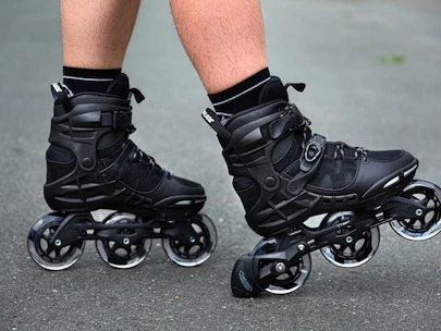 Herren Inline Skates Powerslide  Phuzion Argon Black 100 Trinity