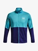 Herren Jacke Under Armour  PIQUE TRACK JACKET-BLU