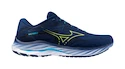 Herren Laufschuhe Mizuno  Wave Rider 27 Navy Peony/Sharp Green/Swim Cap  UK 10,5