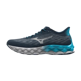 Herren Laufschuhe Mizuno  Wave Sky 8 Blue Wing Teal / Neo Silver / River Blue