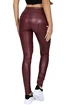 Herren Leggins  Hugz Jeans  Wine Faux Leather Biker High Waist